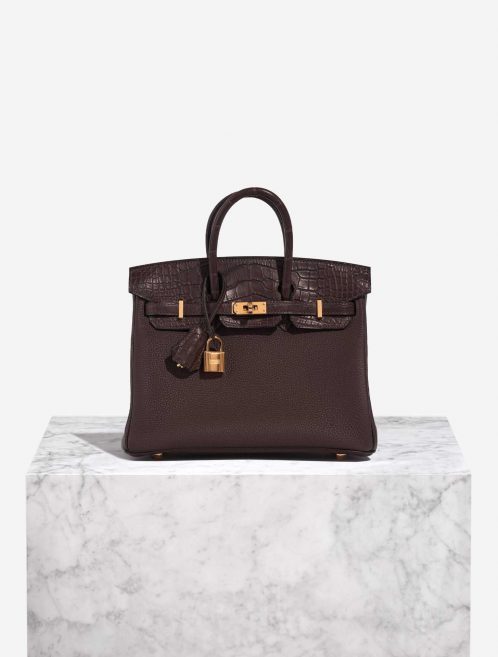 Hermès Birkin 25 Ebene Front  | Sell your designer bag on Saclab.com