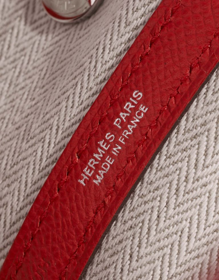 Hermès GardenParty 30 RougeDeCoeur Logo  | Sell your designer bag on Saclab.com