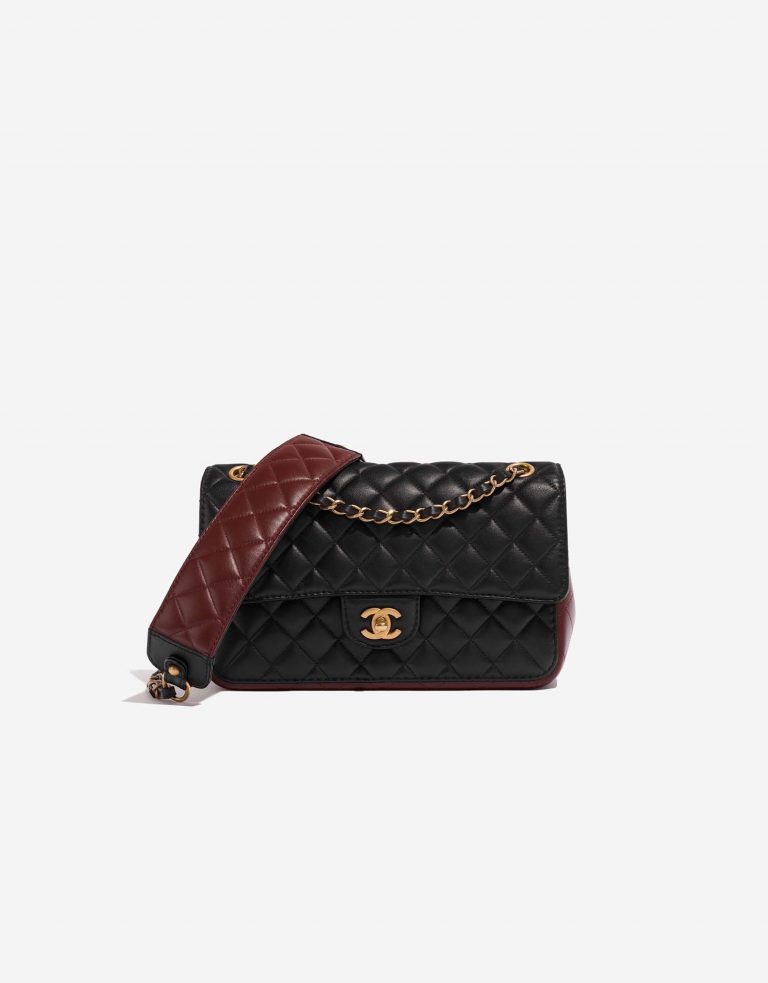 Chanel timeless Medium Black-Brown Front  | Sell your designer bag on Saclab.com