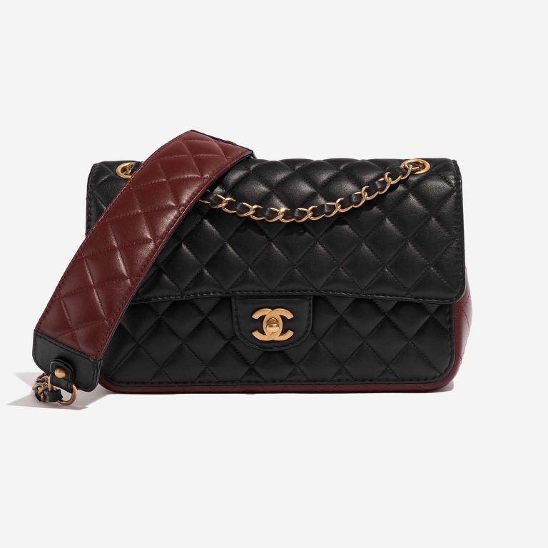 Chanel timeless Medium Black-Brown Front  | Sell your designer bag on Saclab.com