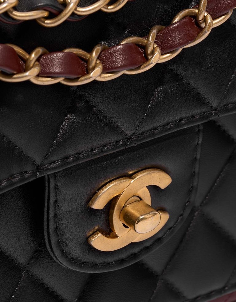 Chanel timeless Medium Black-Brown Closing System  | Sell your designer bag on Saclab.com