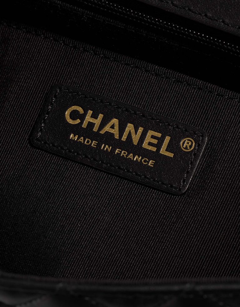 Chanel timeless Medium Black-Brown Logo  | Sell your designer bag on Saclab.com