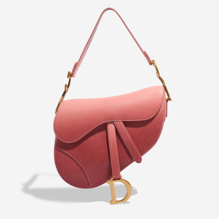 Dior Saddle Medium Pink Front  | Sell your designer bag on Saclab.com