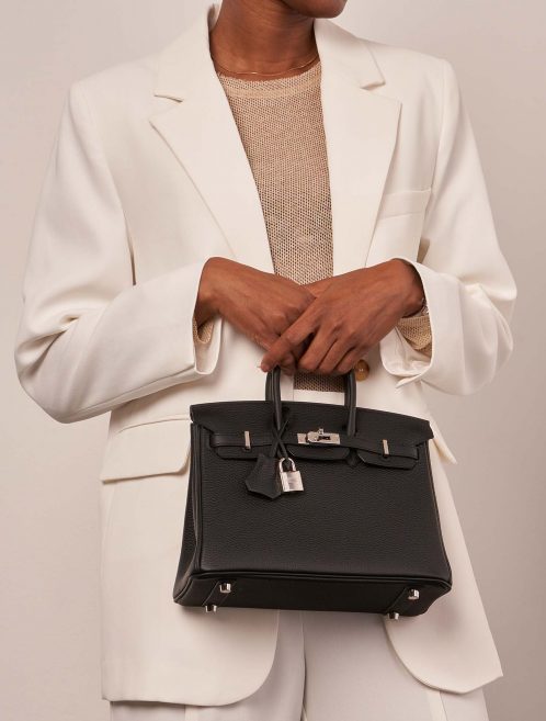 Hermès Birkin 25 Black Sizes Worn | Sell your designer bag on Saclab.com