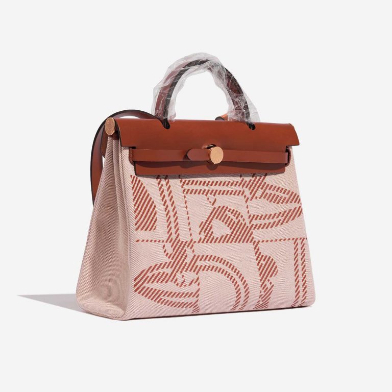 Hermès Herbag 31 Cuivre-Ecru-Beige Side Front  | Sell your designer bag on Saclab.com