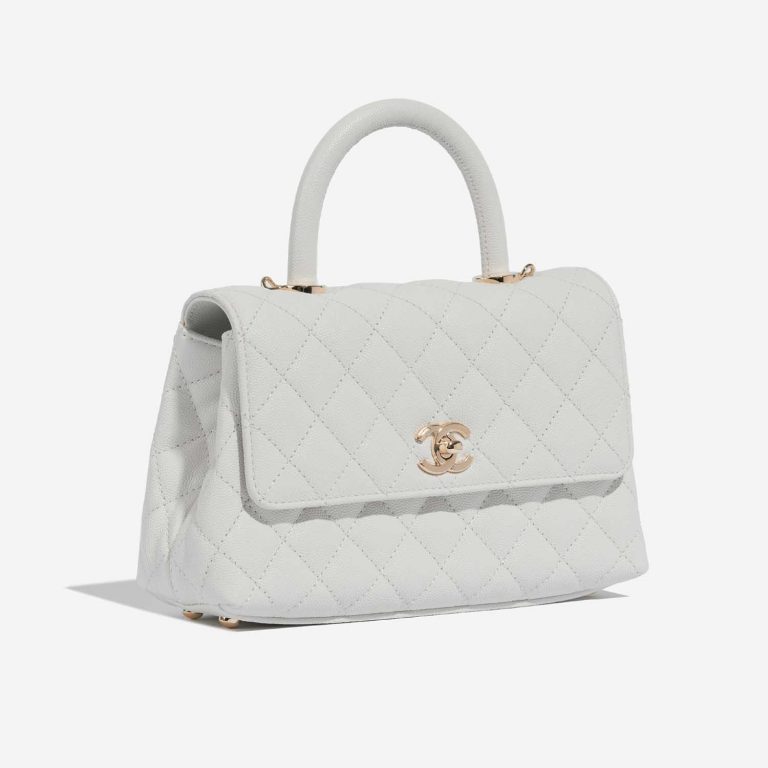 Chanel TimelessHandle Small White 6SF S | Sell your designer bag on Saclab.com