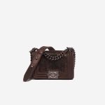 Chanel Boy Micro Lizard / Suede Brown / Gold Front | Sell your designer bag