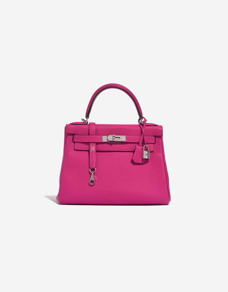 Hermès Kelly 28 RosePourpre 0F | Sell your designer bag on Saclab.com