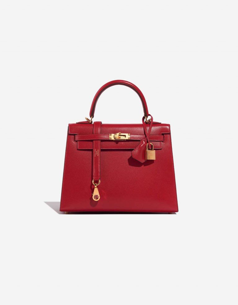 Hermès Kelly 25 RougeVif 0F | Sell your designer bag on Saclab.com