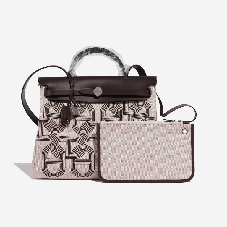 Hermès 31 Ebene-Ecru-Beige Front  | Sell your designer bag on Saclab.com