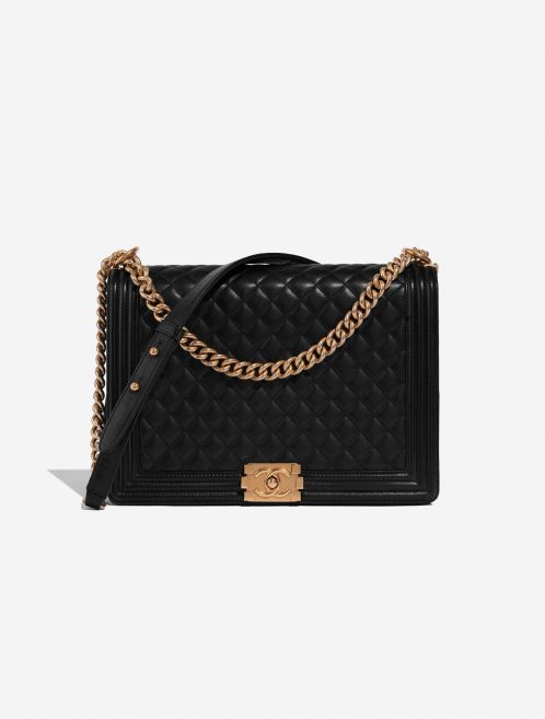 Chanel Boy Large Lamb Black Front | Sell your designer bag