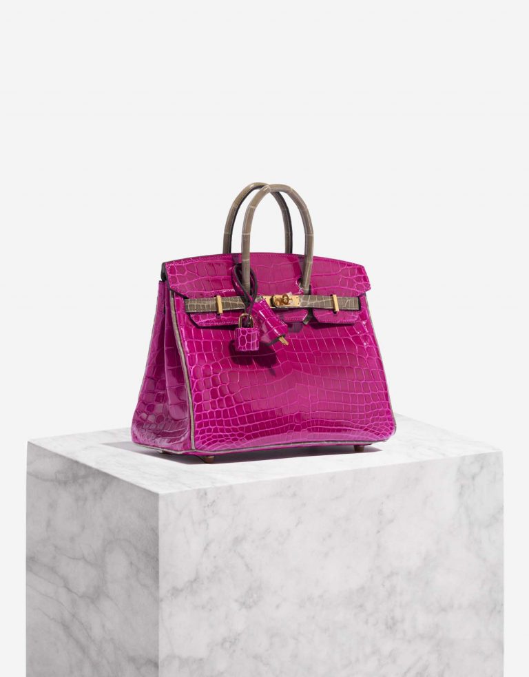 Hermès BirkinHSS 25 RoseSheherazdade-GrisTourterelle Front  | Sell your designer bag on Saclab.com