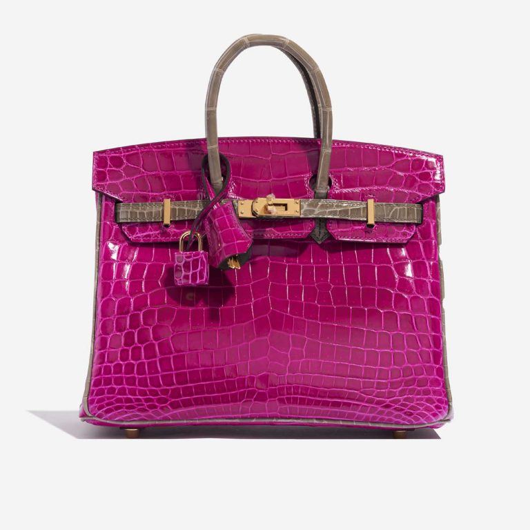 Hermès BirkinHSS 25 RoseSheherazdade-GrisTourterelle Front  | Sell your designer bag on Saclab.com