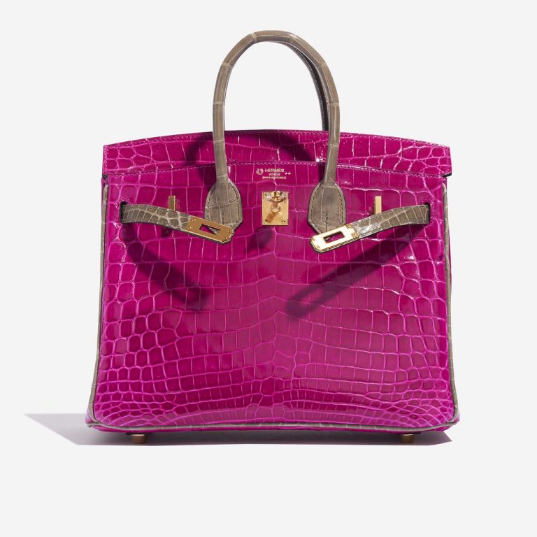 Hermès BirkinHSS 25 RoseSheherazdade-GrisTourterelle Front Open | Sell your designer bag on Saclab.com