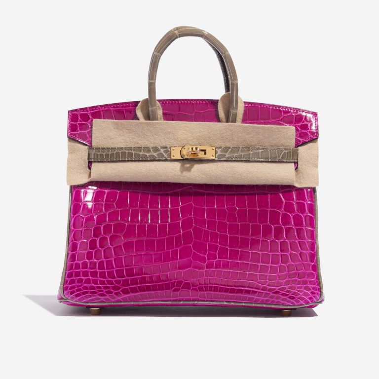 Hermès BirkinHSS 25 RoseSheherazdade-GrisTourterelle Front Velt | Sell your designer bag on Saclab.com