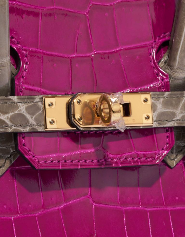 Hermès BirkinHSS 25 RoseSheherazdade-GrisTourterelle Closing System  | Sell your designer bag on Saclab.com