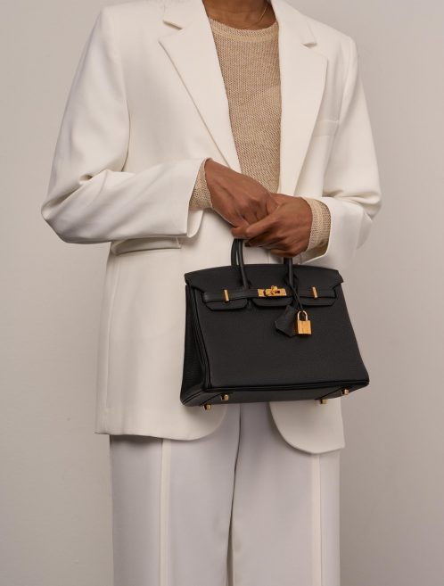 Hermès Birkin 25 Black 1M | Sell your designer bag on Saclab.com