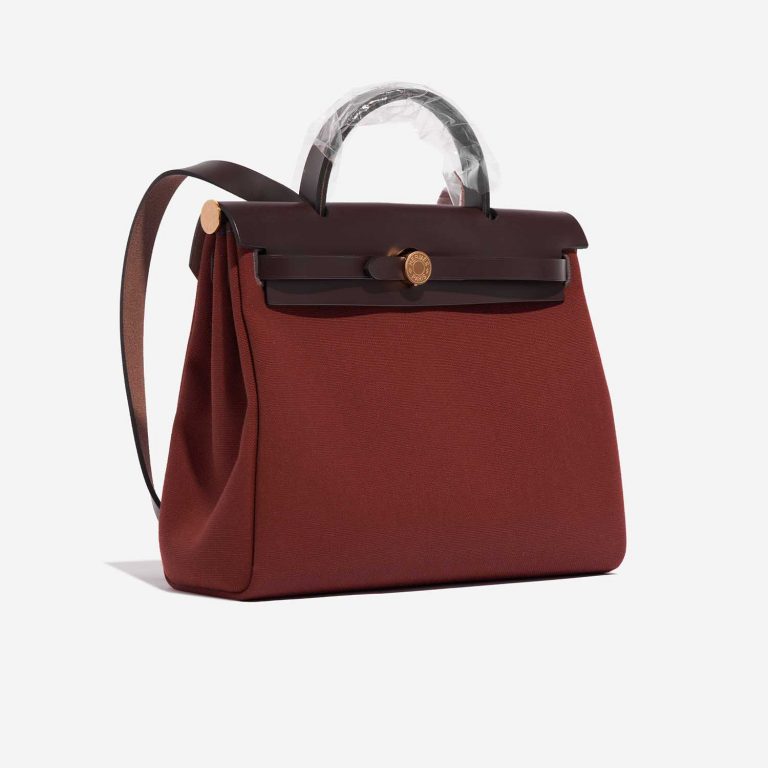 Hermès Herbag 31 RougeH-Ebene Side Front  | Sell your designer bag on Saclab.com
