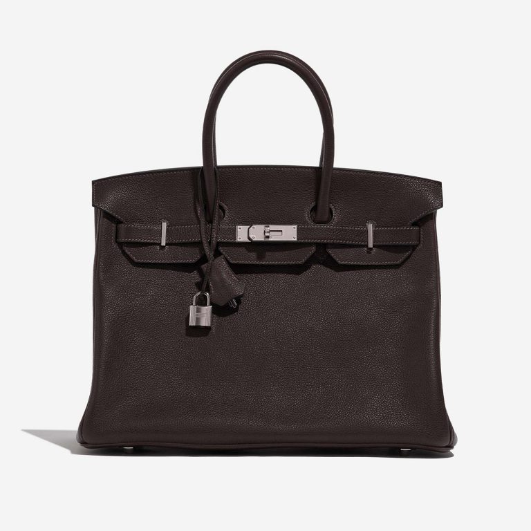 Hermès Birkin 35 Chocolate Front  | Sell your designer bag on Saclab.com