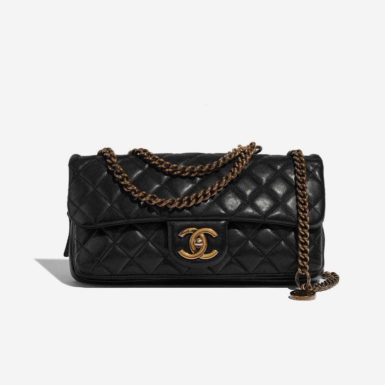 Chanel Timeless Medium Black Front  | Sell your designer bag on Saclab.com