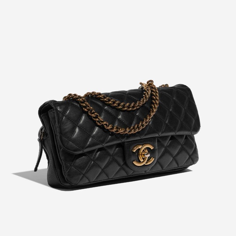 Chanel Timeless Medium Black Side Front  | Sell your designer bag on Saclab.com