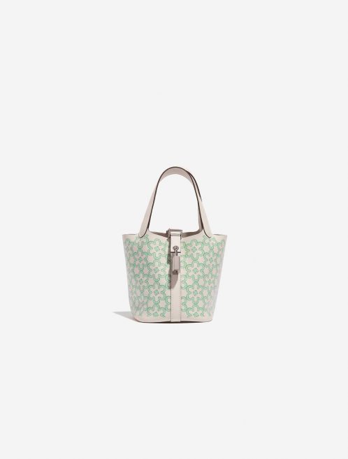 Hermès Picotin 14 Nata-Vert-Blanc Front  | Sell your designer bag on Saclab.com