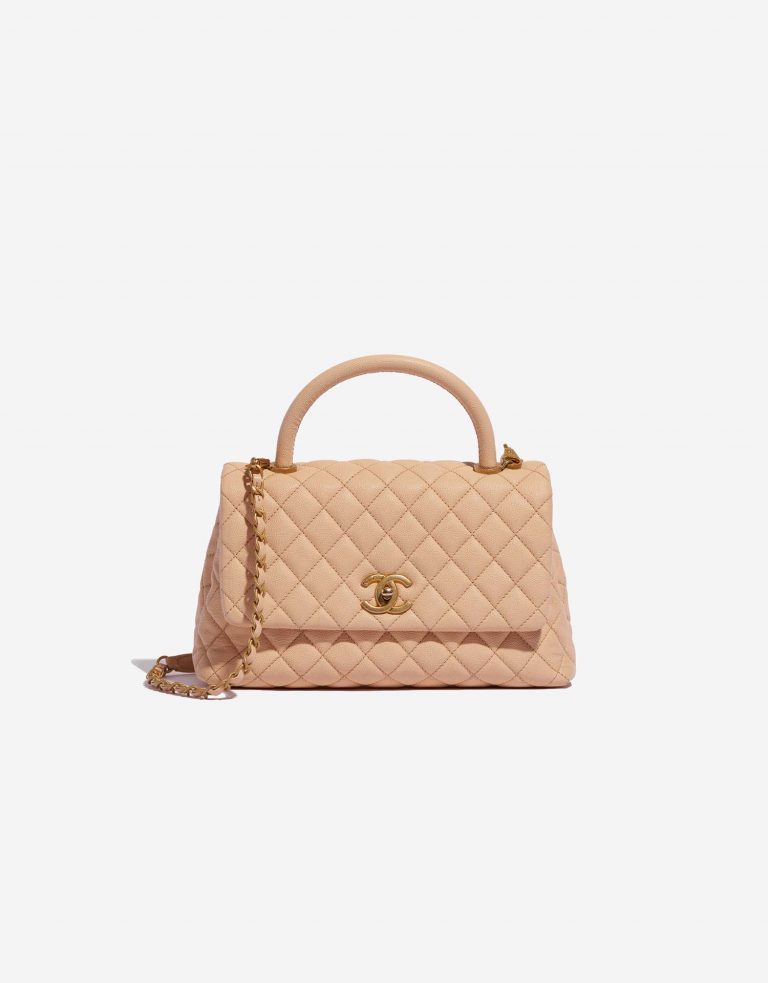 Chanel TimelessHandle Medium Beige 0F | Sell your designer bag on Saclab.com