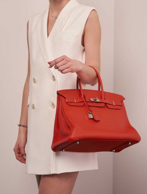 Hermès Birkin 35 RougeTomate 1M | Sell your designer bag on Saclab.com