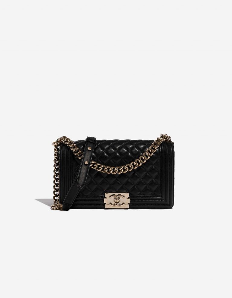 Chanel Boy OldMedium Black 0F | Sell your designer bag on Saclab.com