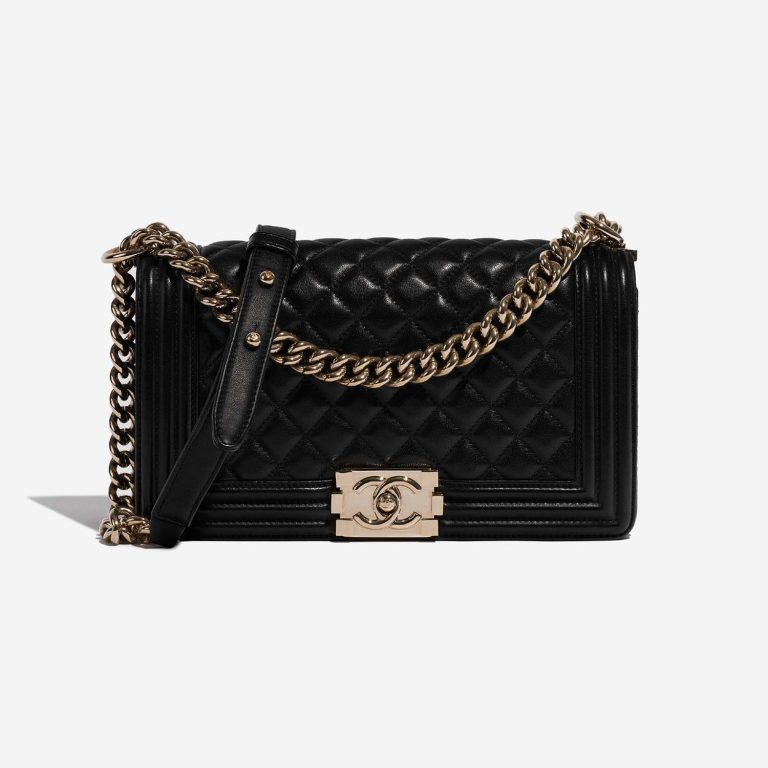 Chanel Boy OldMedium Black 2F S | Sell your designer bag on Saclab.com