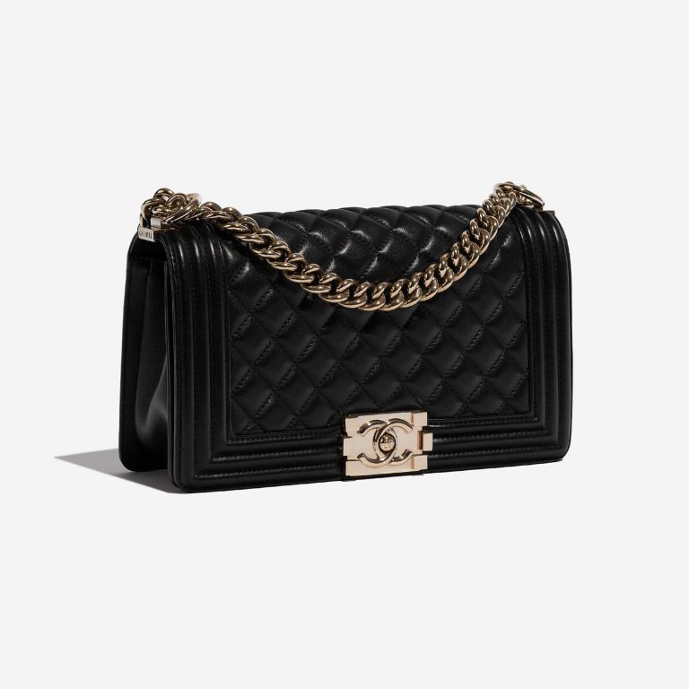 Chanel Boy OldMedium Black 6SF S | Sell your designer bag on Saclab.com