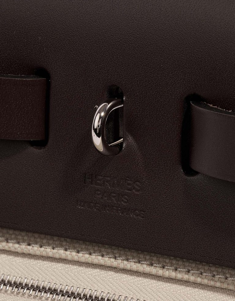 Hermès Herbag 31 Beton-Ebene-Nata Logo  | Sell your designer bag on Saclab.com