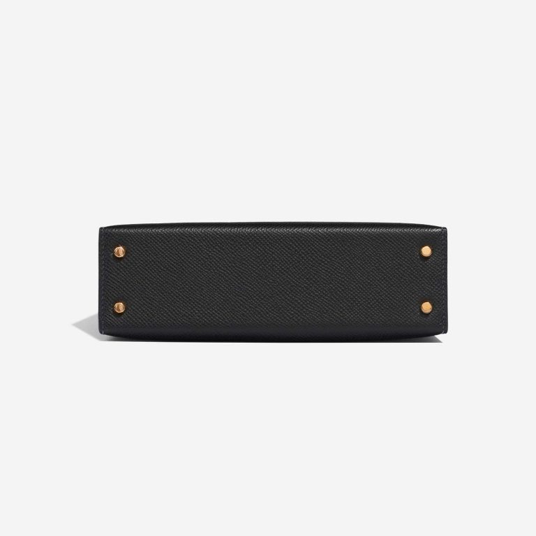 Pre-owned Hermès bag Kelly HSS Mini Epsom Black / Blue Indigo Black Bottom | Sell your designer bag on Saclab.com