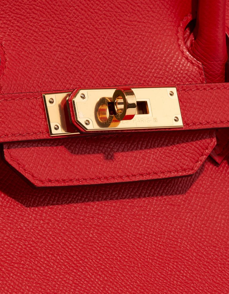 Hermès Birkin 30 RougedeCoeur Closing System  | Sell your designer bag on Saclab.com