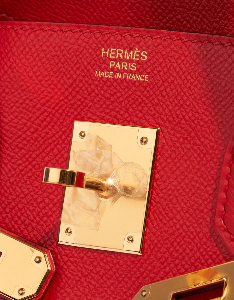 Hermès Birkin 30 RougedeCoeur Logo  | Sell your designer bag on Saclab.com