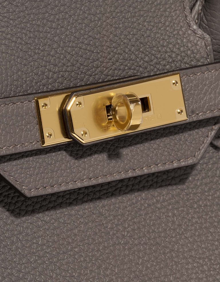 Hermès Birkin 30 GrisEtain Closing System  | Sell your designer bag on Saclab.com