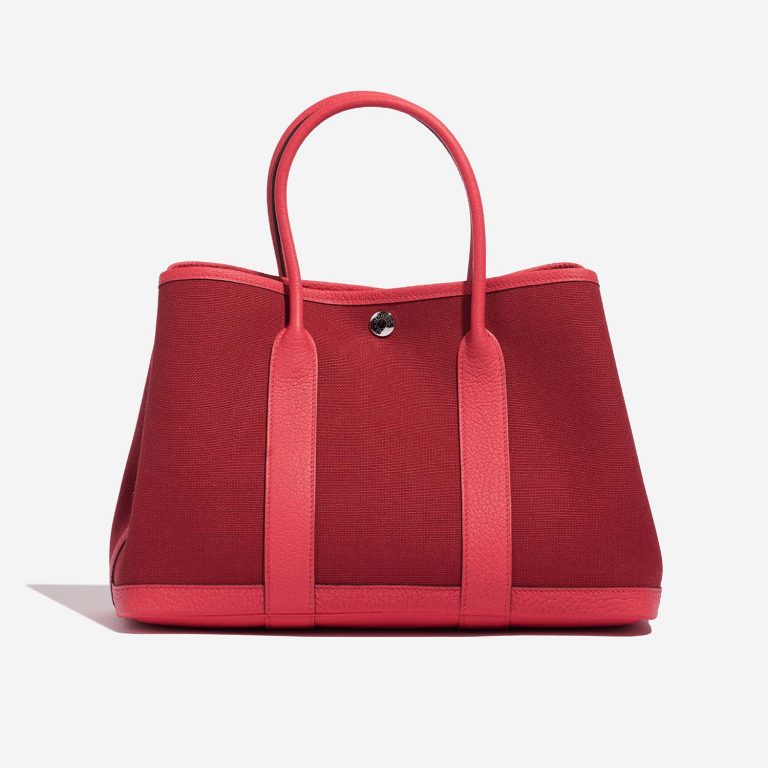 Hermès GardenParty 30 RougeGrenat-Bougainviller Back  | Sell your designer bag on Saclab.com