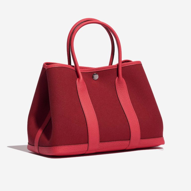 Hermès GardenParty 30 RougeGrenat-Bougainviller Side Front  | Sell your designer bag on Saclab.com