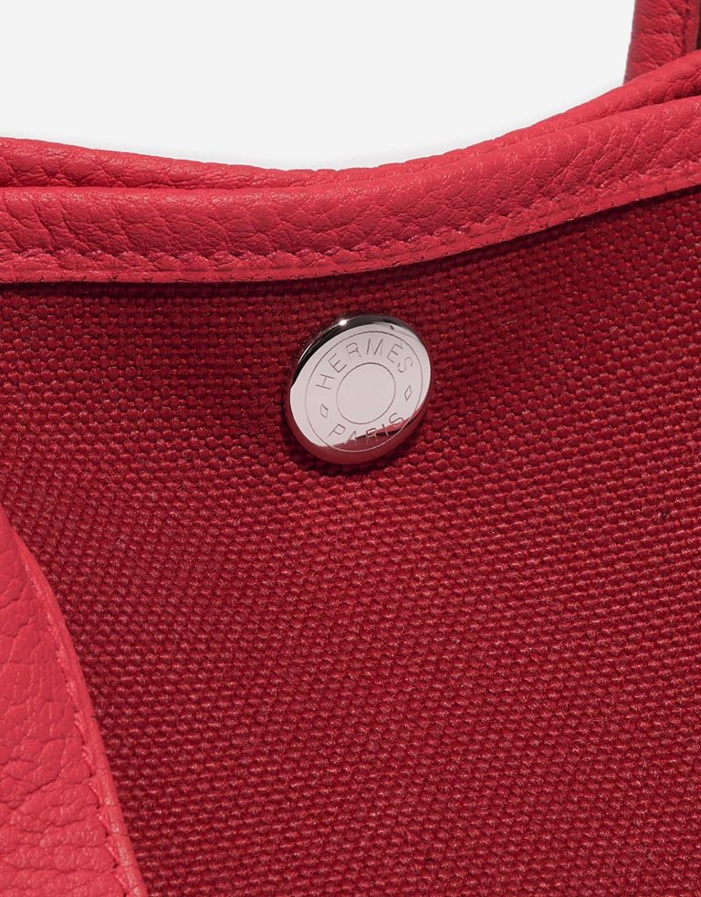 Hermès GardenParty 30 RougeGrenat-Bougainviller Closing System  | Sell your designer bag on Saclab.com
