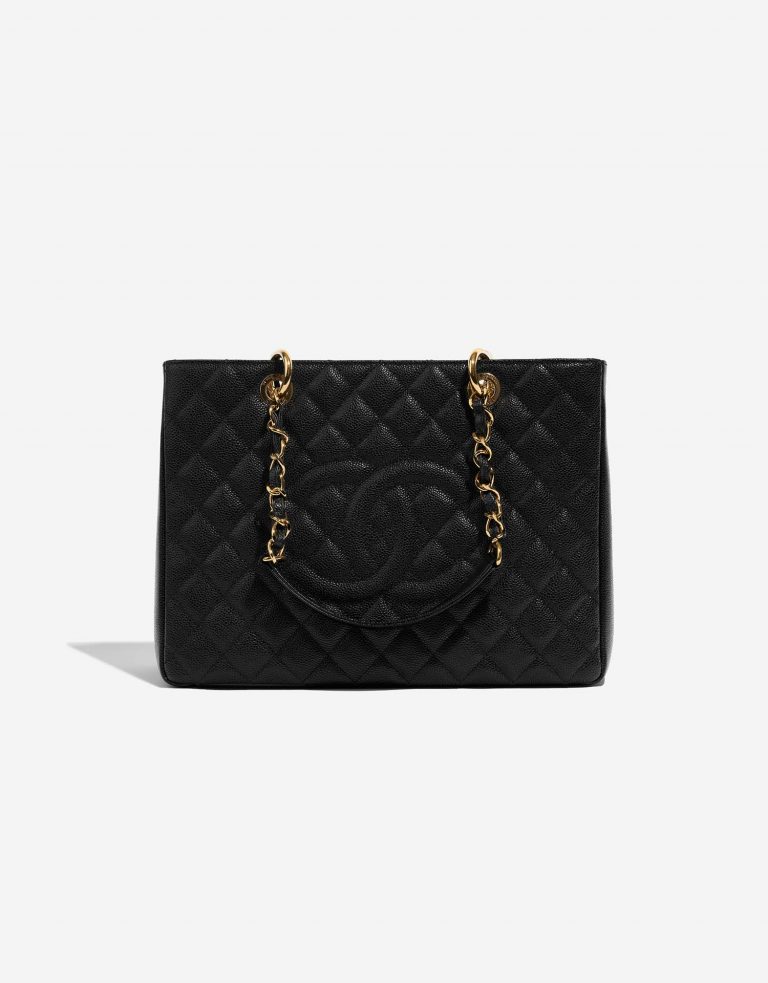 Chanel ShoppingTote GST Black Front  | Sell your designer bag on Saclab.com