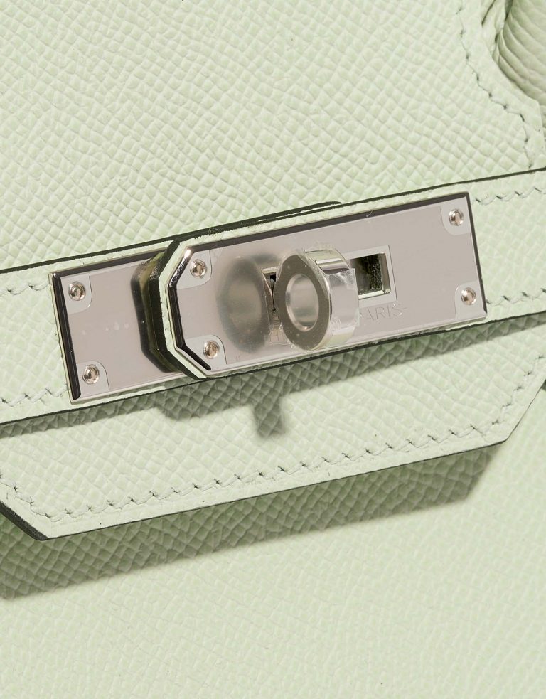 Hermès Birkin 30 VertFizz Closing System  | Sell your designer bag on Saclab.com