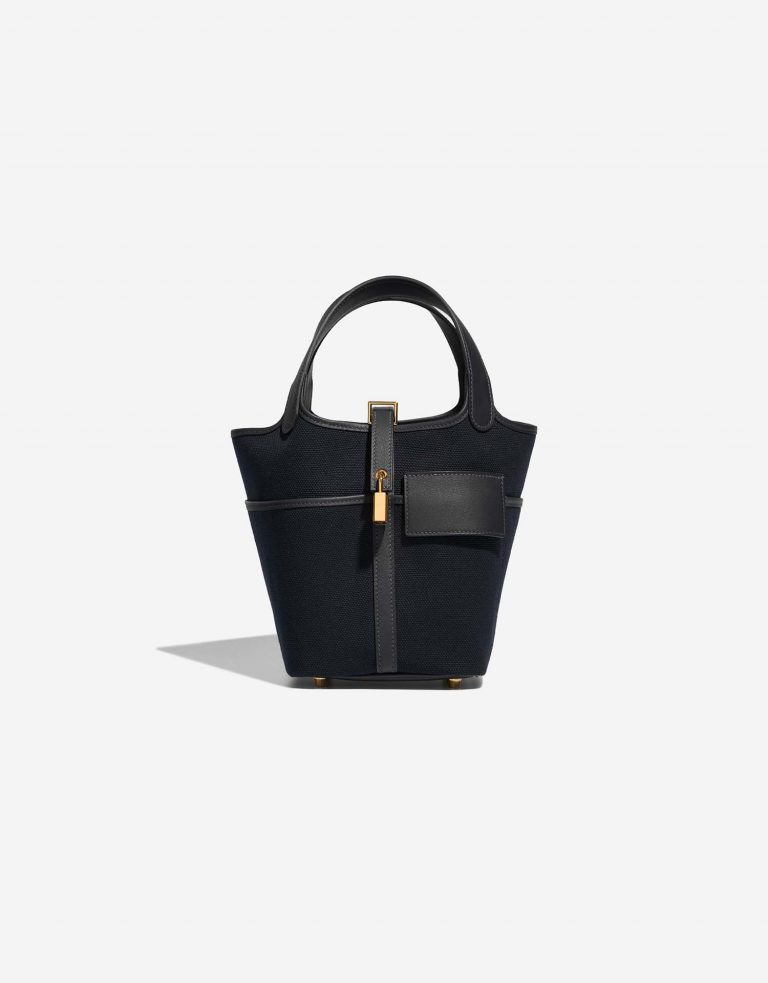 Hermès Picotin 18 Caban-BlueMarine Front  | Sell your designer bag on Saclab.com