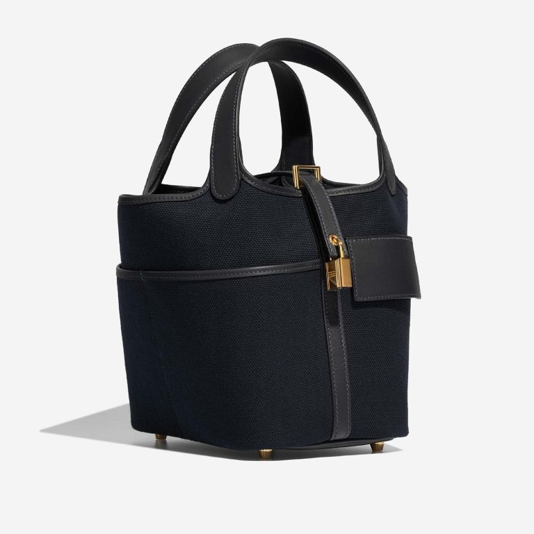 Hermès Picotin 18 Caban-BlueMarine Side Front  | Sell your designer bag on Saclab.com