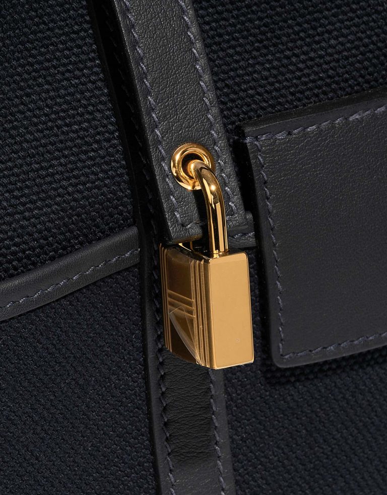 Hermès Picotin 18 Caban-BlueMarine Closing System  | Sell your designer bag on Saclab.com