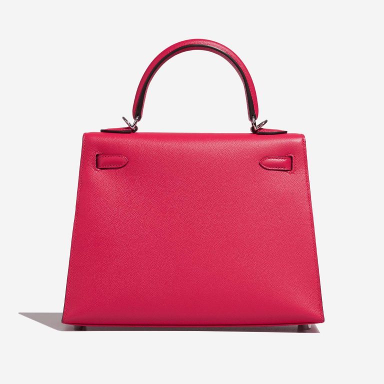 Hermès Kelly 25 RoseExtreme-RougePiment Back  | Sell your designer bag on Saclab.com