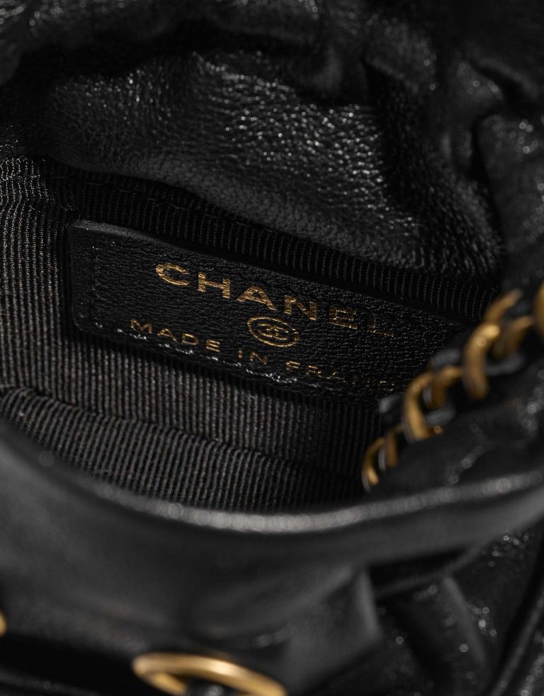 Chanel TimelessDrawstring Black Logo  | Sell your designer bag on Saclab.com