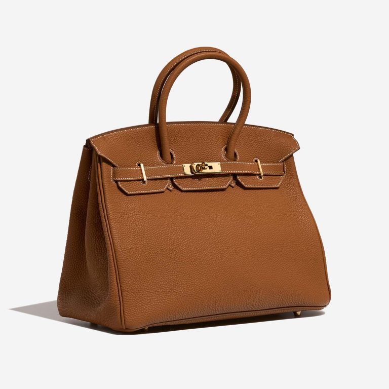 Pre-owned Hermès bag Birkin 35 Togo Gold Brown | Sell your designer bag on Saclab.com