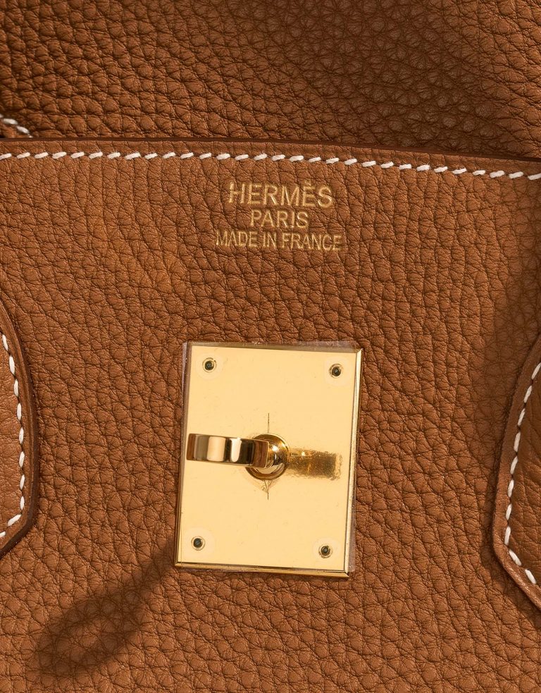 Pre-owned Hermès bag Birkin 35 Togo Gold Brown | Sell your designer bag on Saclab.com