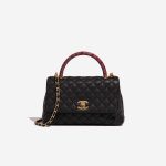 Chanel TimelessHandle Medium Black-Pink Front  | Sell your designer bag on Saclab.com