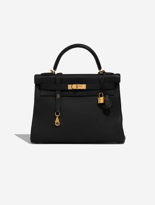 Hermès Kelly 32 Black Front  | Sell your designer bag on Saclab.com